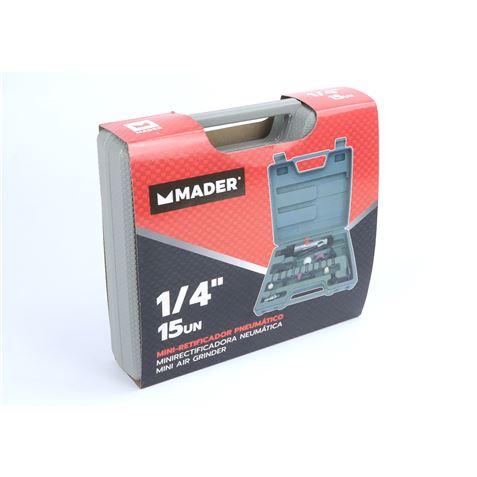 MINI RECTIFICADORA NEUMATICA 1/4" 15PCS MADER - 63739-2