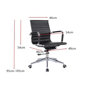REACONDICIONADA SILA OFICINA SERIE PRO OF1700 NEGRA MUVIP - MV0338MV0339
