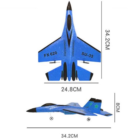 AVION PLANEADOR CONTROL REMOTO AZUL - 57022-1