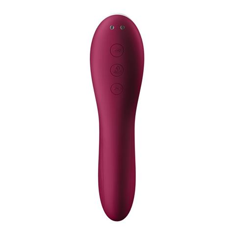 VIBRADOR SUCCIONADOR DUAL CRUSH ROJO SATISFYER - 406150400306-1