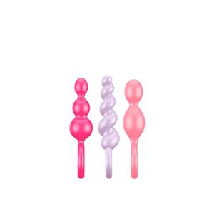 PACK 3 PLUGS SILICONA TRICOLOR SATISFYER - 4049369016594-1