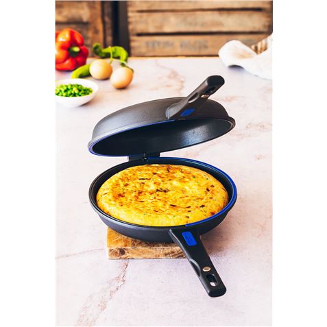 SARTEN TORTILLERO ALUMINIO FUNDIDO 24CM DOBLE TWIN SOLID+ MONIX - M351224-1