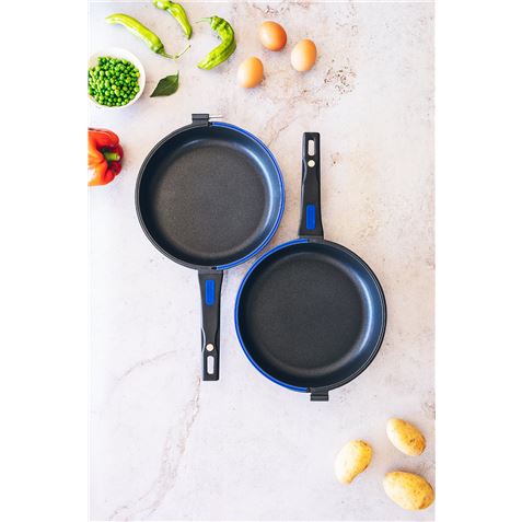 SARTEN TORTILLERO ALUMINIO FUNDIDO 24CM DOBLE TWIN SOLID+ MONIX - M351224-2