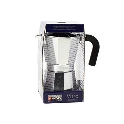 CAFETERA VITRO EXPRES 3 TAZAS ALUMINIO ANTIADHERENTE CALDERIN SIN CANTOS - M620003-2