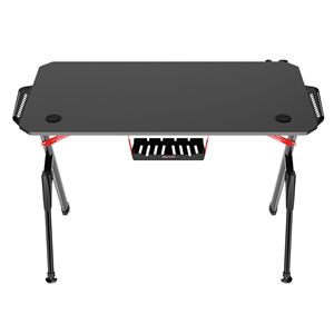 REACONDICIONADA MESA GAMING PRO1400 FIBRA CARBONO LUZ RGB MUSIC MUVIP - MV0357_05