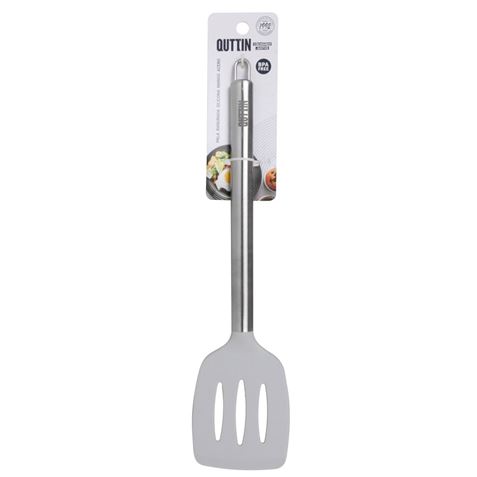 PALA RAYADA DE COCINA INOX CON SILICONA QUTTIN - BQ01017974525-1
