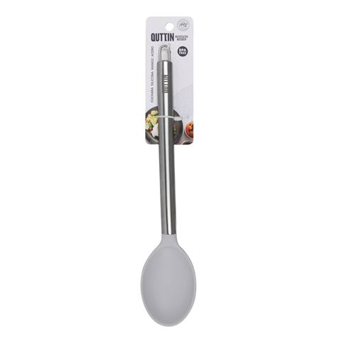 CUCHARA DE COCINA INOX CON SILICONA QUTTIN - BQ01017974526-1