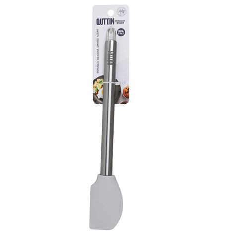 ESPATULA DE COCINA INOX CON LEGUNA SILICONA QUTTIN - BQ01017974527-1