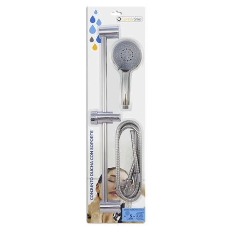 CONJUNTO DE DUCHA CON BARRA Y 5 FUNCIONES CONFORTIME - BY01091673683-1