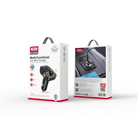 TRANSMISOR FM BCC09 BLUETOOTH + USB + TIPO C 25W XO - XOBCC09-1
