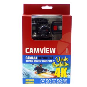 CAMARA DEPORTIVA DOBLE PANTALLA 4K | SONY 16MPX | LCD 2" | CONTROL REMOTO | - CV0166-4