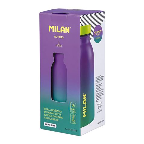 BOTELLA ISOTERMO ACERO INOX 350ML SUNSET MILAN - 64225-1