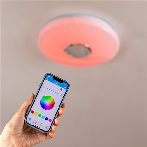 LAMPARA LED RGB CON ALTAVOZ BLUETOOTH INNOVAGOODS - 90881-1
