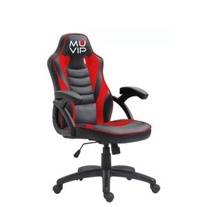 REACONDICIONADA SILLA GAMING GM1100 NEGRO / ROJO MUVIP - MV0361-2