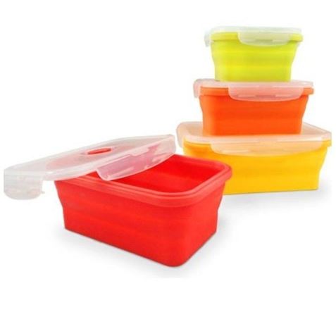 PACK 4 RECIPIENTES DE SILICONA PLEGABLES JOCCA - 4463-1