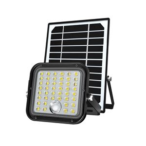 REACONDICIONADO FOCO LED SOLAR 10W 1500LM CON SENSOR + MANDO ELBAT