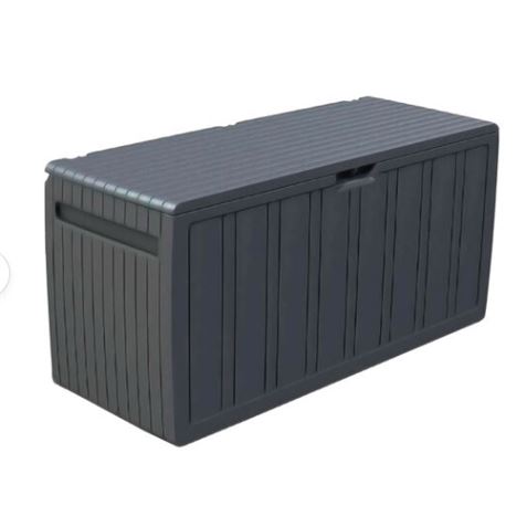 BAUL RESINA GRIS 270LITROS 117X45.5X57CM - 75834-1
