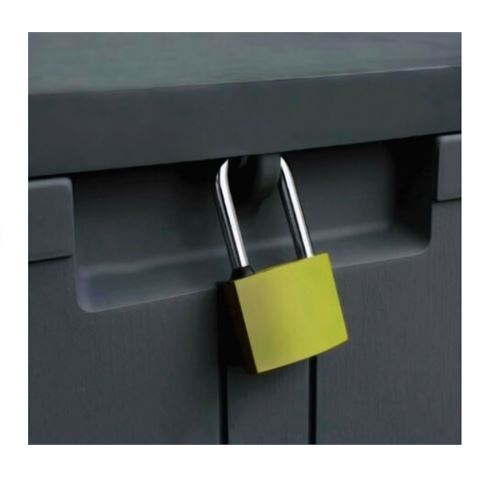 BAUL RESINA GRIS 270LITROS 117X45.5X57CM - 75834-4