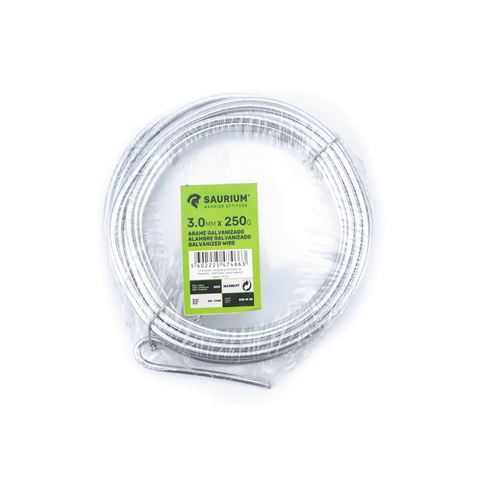 ALAMBRE GALVANIZADO 3mm. 250GR SAURIUM - 47466-12