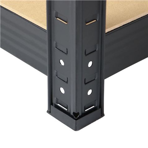 ESTANTERIA NEGRA 5 BALDAS AJUSTABLES 180X40X40CM - 76138H-4