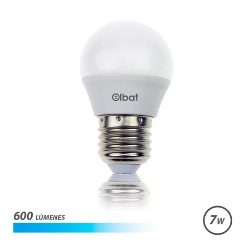 BOMBILLA LED G45 | 7W | 600LM | E27 | LUZ FRIA | ELBAT - EB0462