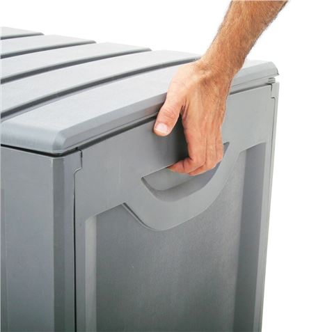 BAUL RESINA GRIS 340LITROS 57X118X53CM - 76140-4
