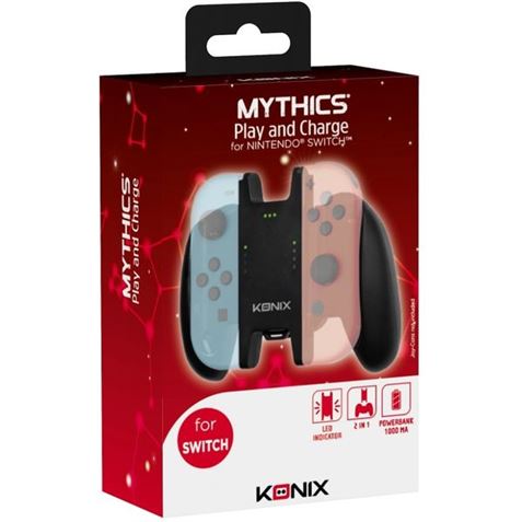 ADAPTADOR GAMEPAD CON CARGADOR PARA 2 J0Y-CON NINTENDO SWITCH KONIX - 3328170273824-2