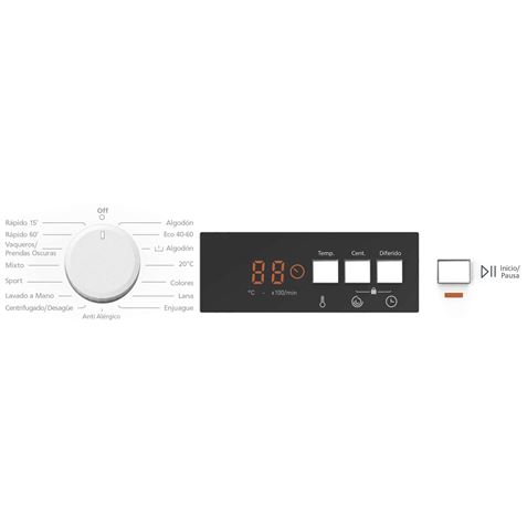 LAVADORA 8KG 1200RPM MX-LV2082 MX ONDA - MX-LV2082-1