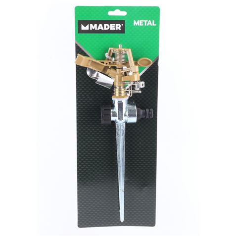 ASPERSOR DE RIEGO METÁLICO 360º 3/4" MADER - 90552-2