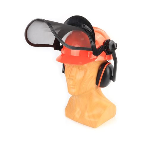 CASCO + PROTECTOR FACIAL + AURICULARES MADER - 49040-1