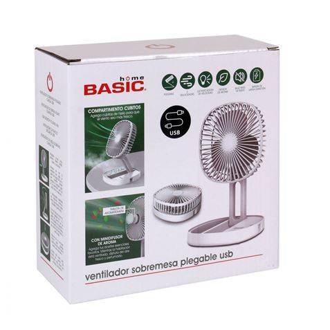 VENTILADOR DE MESA PLEGABLE 4.5W USB + BATERÍA - BY02011073508-1