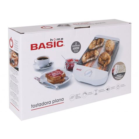 TOSTADORA PLANA DE REJILLA 560W BASIC HOME - BY02013473700-3