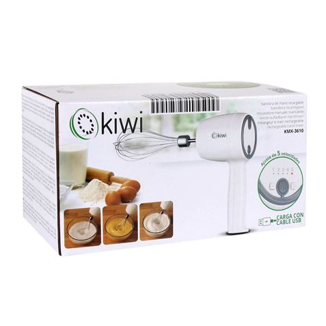 BATIDORA DE MANO RECARGABLE USB kmx-3610 KIWI - 953KMX3610 -1