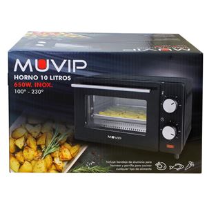 REACONDICIONADO HORNO 10 LITROS 650W INOX MUVIP - MV0220-1