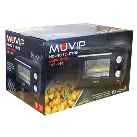 REACONDICIONADO HORNO 10 LITROS 650W INOX MUVIP - MV0220-2