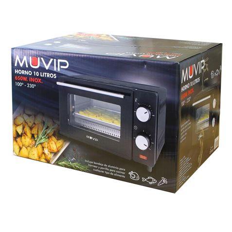 REACONDICIONADO HORNO 10 LITROS 650W INOX MUVIP - MV0220-3