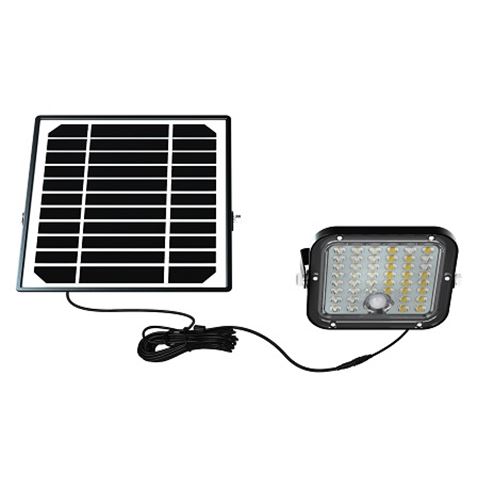 REACONDICIONADO FOCO LED SOLAR 10W 1500LM CON SENSOR + MANDO ELBAT - EB0438-2