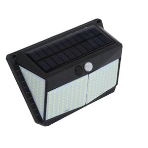 REACONDICIONADO APLIQUE LED SOLAR 250LM ILUMINACIÓN 3 CARAS NEGRO ELBAT - EB0396-2