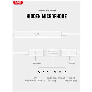 REACONDICIONADO AURICULAR + MICROFONO EP22 MUSIC BLANCO XO - XOEP22-1