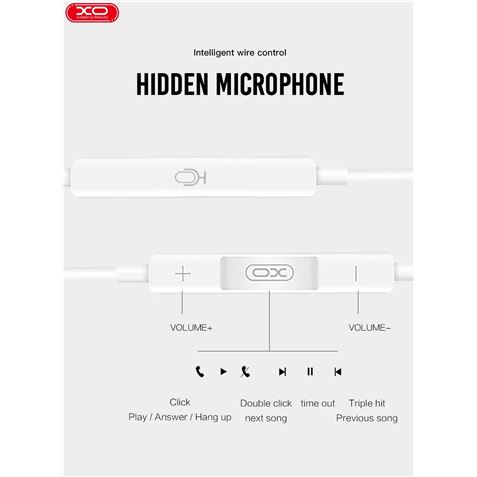 REACONDICIONADO AURICULAR + MICROFONO EP22 MUSIC BLANCO XO - XOEP22-1
