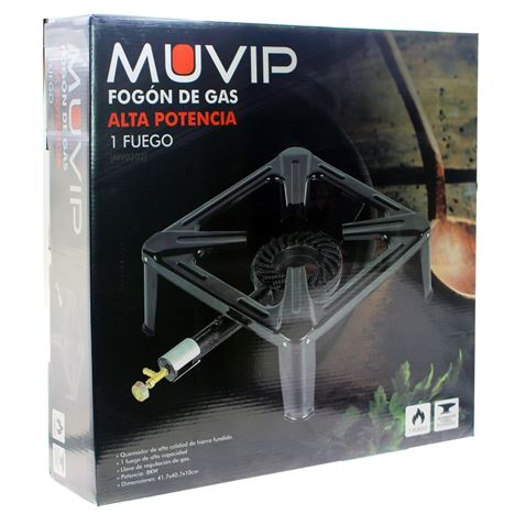 REACONDICIONADO FOGON DE GAS ALTA POTENCIA 1 FUEGO MUVIP - MV0202-1