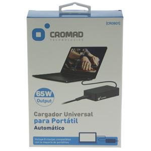 REACONDICIONADO CARGADOR UNIVERSAL AUTOMÁTICO 65W CROMAD - CR0801-2 (1)