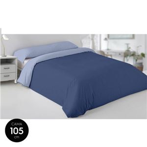 COLCHA NORDICA 180X220CM 50% ALGODON AZUL LISA HBS