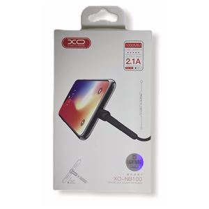 CABLE NB100 ANTI ROTURA ACODADO LIGHTNING A USB BLANCO 1 METRO XO - XONB100COMUN