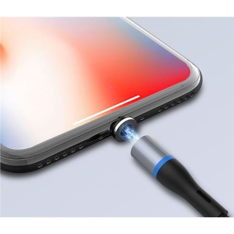 CABLE NB125 MAGNETICO LIGHTNING ALUMINIO | 1METRO | 2A | LED XO - XONB125-1