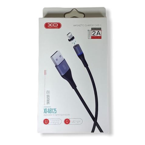 CABLE NB125 MAGNETICO LIGHTNING ALUMINIO | 1METRO | 2A | LED XO - XONB125COMUN