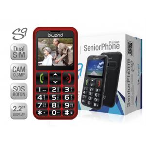 TELEFONO S9 DUAL SIM SENIOR PHONE ROJO BIWOND - 51262