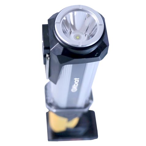 LINTERNA LED RECARGABLE | GANCHO E IMÁN | COB + LED 10W 800LM ELBAT - EB0453-1