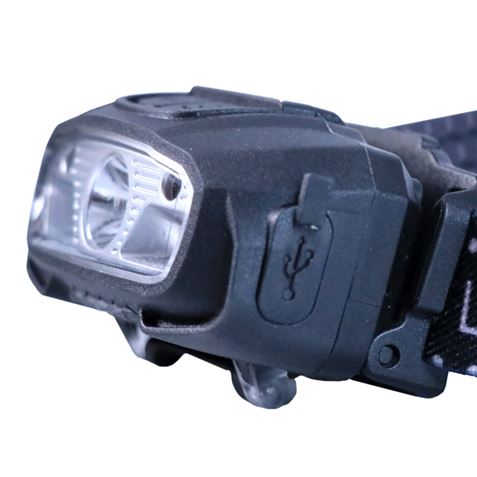 LINTERNA LED DE CABEZA FRONTAL LED 220LM | DETECCIÓN MANOS ELBAT - EB0454-2