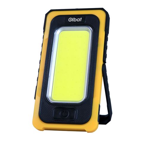 LINTERNA LED SOLAR RECARGABLE | GANCHO E IMÁN | COB 10W 800LM ELBAT - EB0450-1